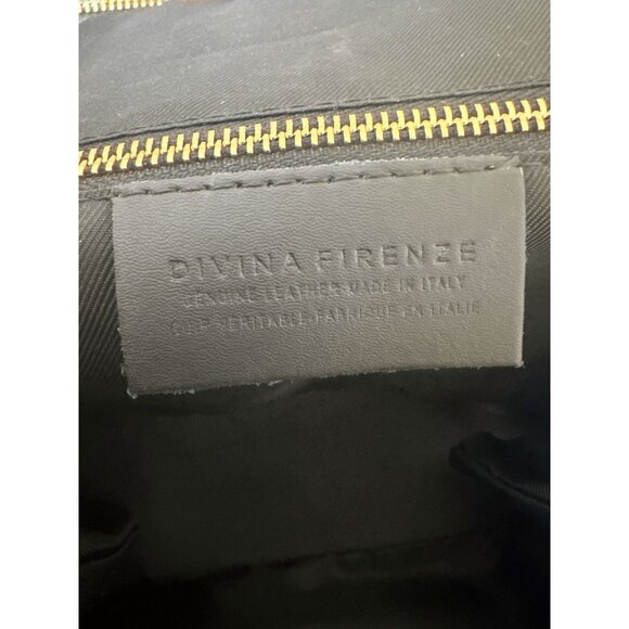 Divina Ferenze Two-Tone Green & Brown Faux Leather Backpack w/Magnetic Snap Pock - Picture 12 of 13